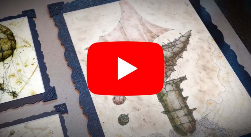 The video of Visionarius, a universe of illustrastions.